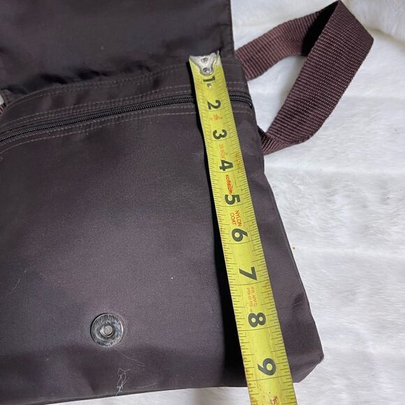 DKNY Brown Nylon small crossbody bag with silver tone accents and hardwares - Picture 8 of 12